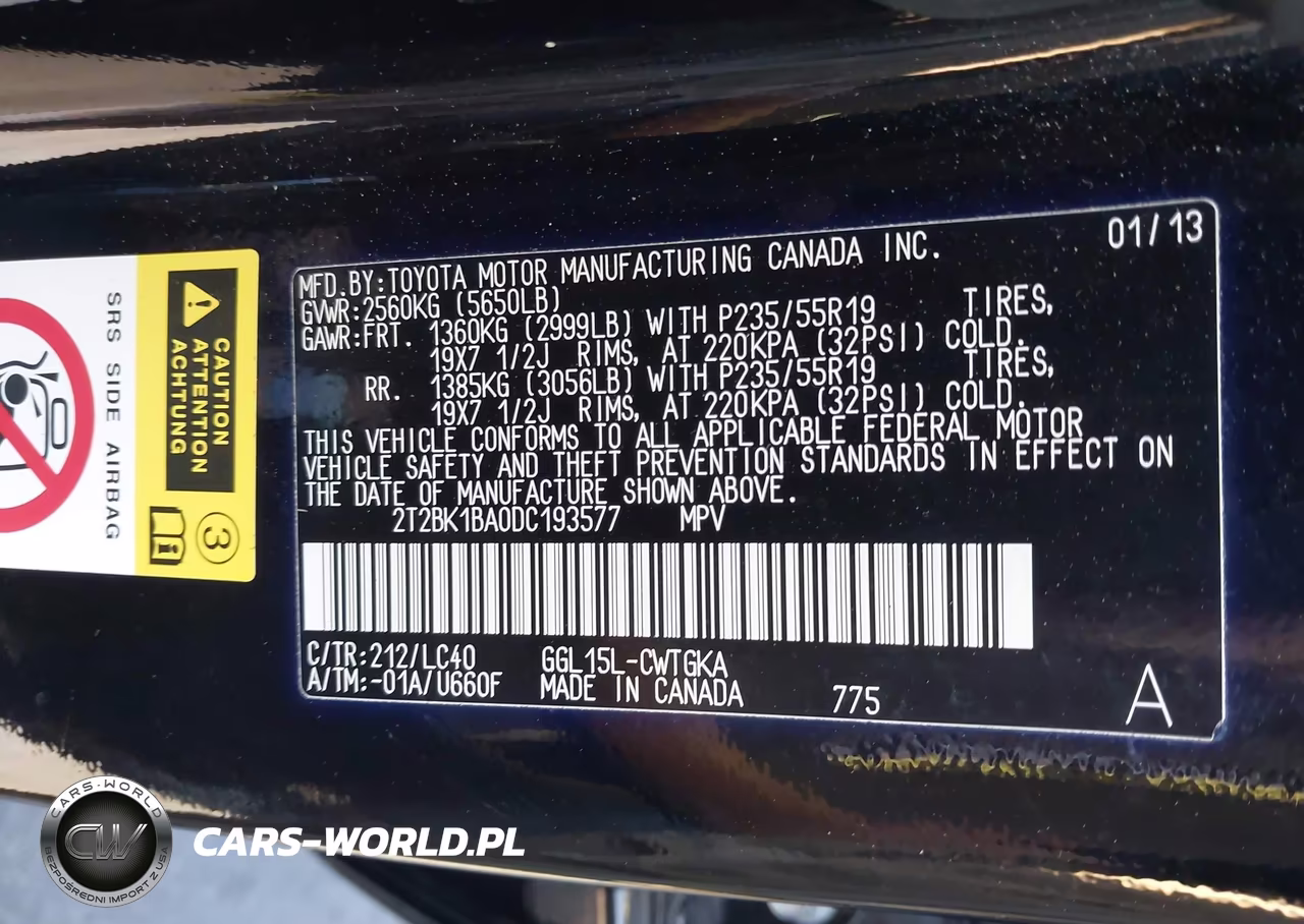 2013 Lexus Rx 350 VIN:2T2BK1BA0DC193577 - 9