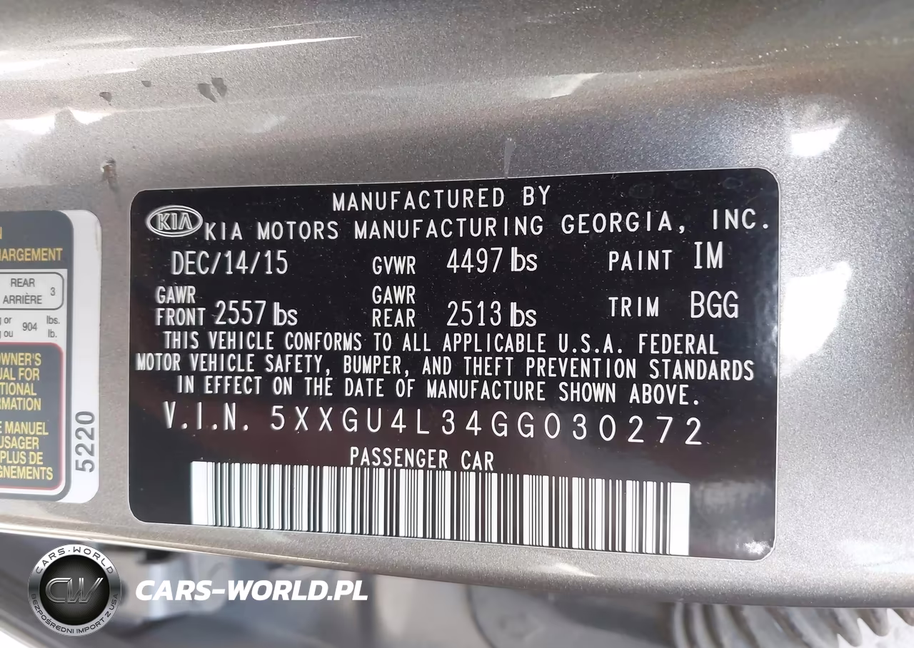 2016 Kia Optima Ex VIN:5XXGU4L34GG030272 - 9