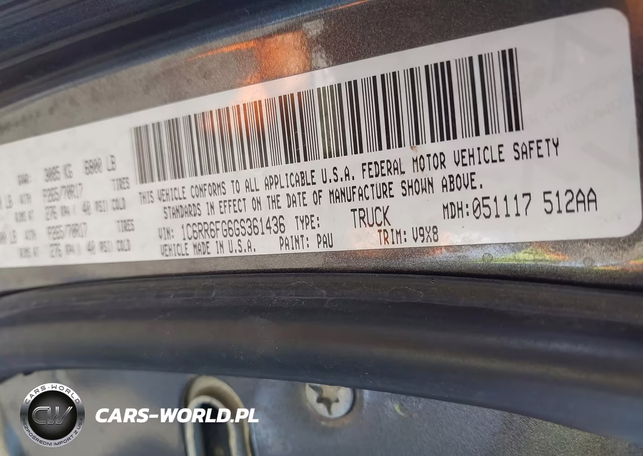 2016 Ram 1500 Tradesman VIN:1C6RR6FG6GS361436 - 9