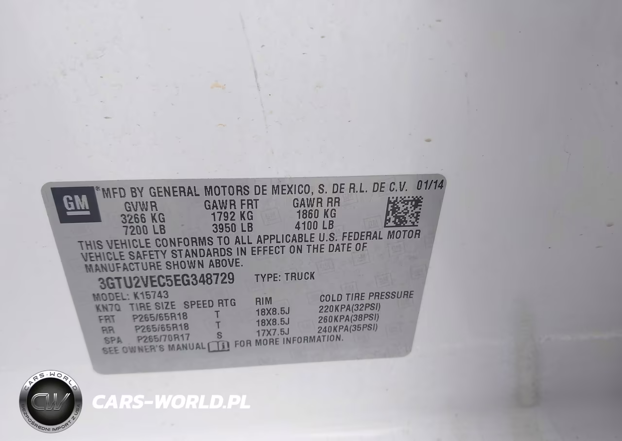 2014 GMC Sierra 1500 Slt VIN:3GTU2VEC5EG348729 - 9