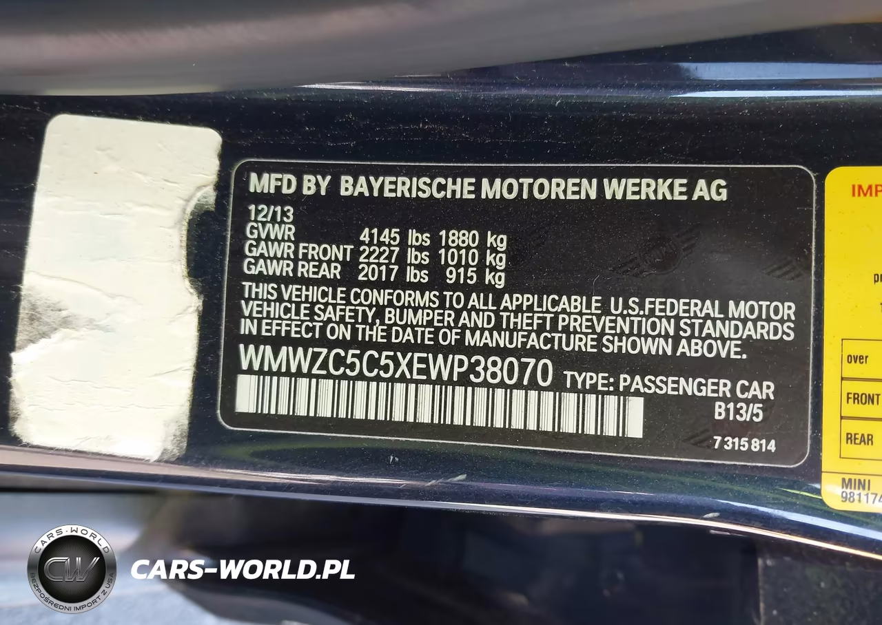 2014 Mini Countryman Cooper S VIN:WMWZC5C5XEWP38070 - 9