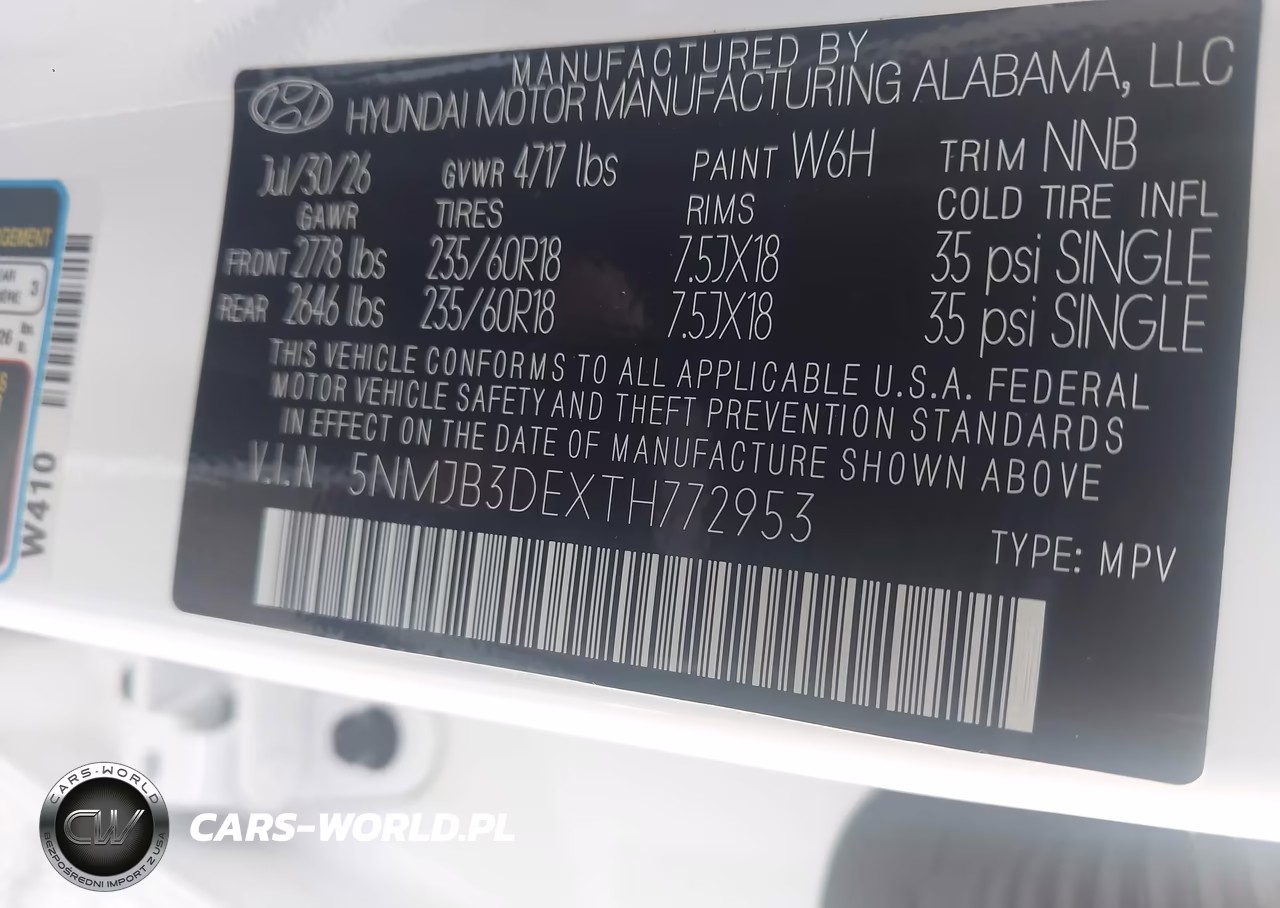 2026 Hyundai Tucson Sel VIN:5NMJB3DEXTH772953 - 9