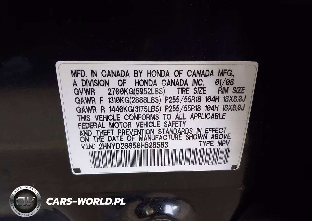 2008 Acura Mdx Sport Package VIN:2HNYD28858H528583 - 9