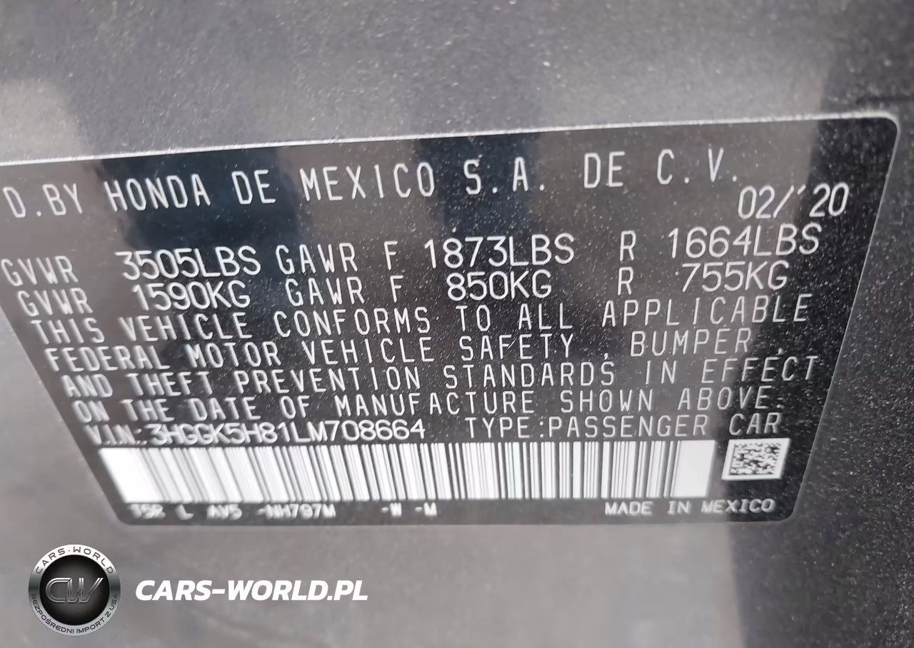 2020 Honda Fit Ex VIN:3HGGK5H81LM708664 - 9