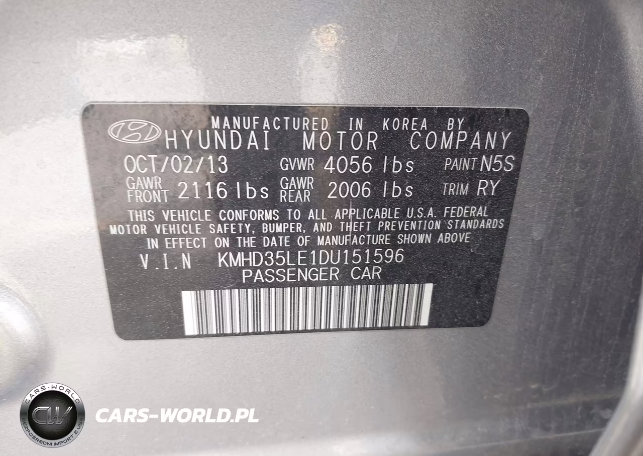 2013 Hyundai Elantra Gt VIN:KMHD35LE1DU151596 - 9