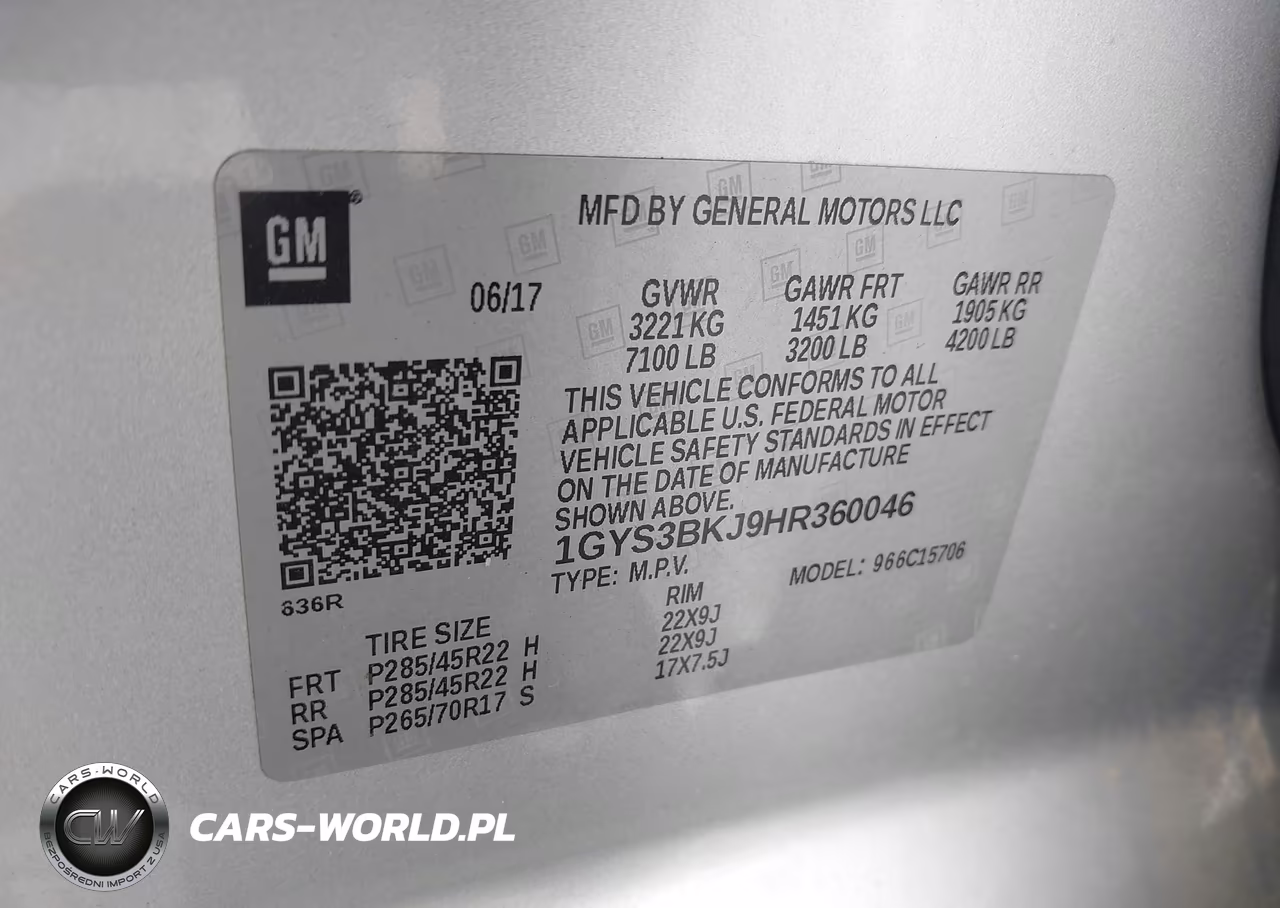2017 Cadillac Escalade Luxury VIN:1GYS3BKJ9HR360046 - 9