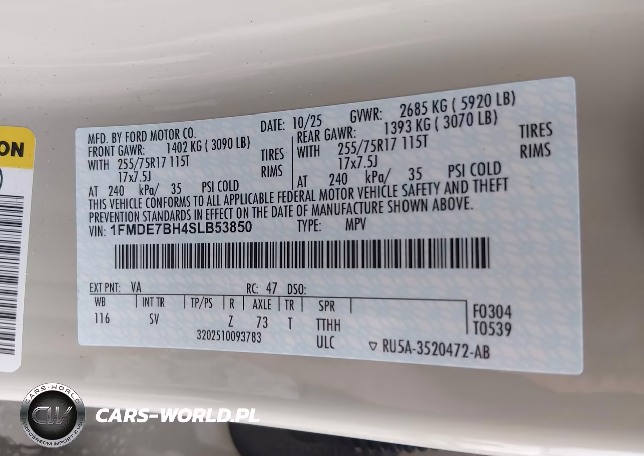 2025 Ford Bronco Big Bend VIN:1FMDE7BH4SLB53850 - 9
