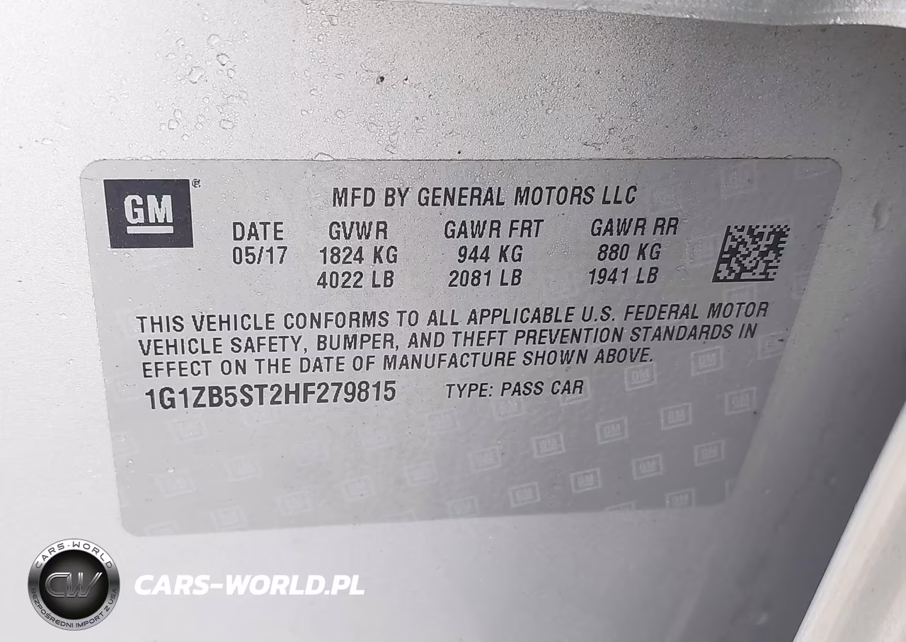 2017 Chevrolet Malibu Ls VIN:1G1ZB5ST2HF279815 - 9