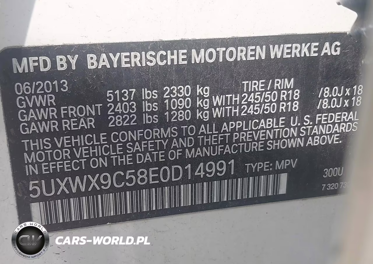 2014 BMW X3 xDrive28I VIN:5UXWX9C58E0D14991 - 9