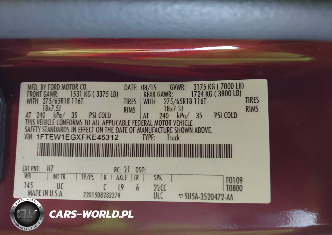 2015 Ford F-150 Xlt VIN:1FTEW1EGXFKE45312 - 9