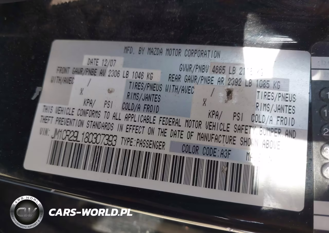 2008 Mazda Mazda5 Touring VIN:JM1CR29L180307393 - 9