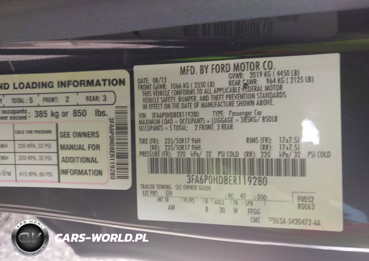 2014 Ford Fusion Se VIN:3FA6P0HD8ER119280 - 9