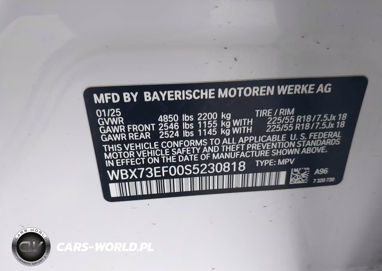 2025 BMW X1 xDrive28I VIN:WBX73EF00S5230818 - 9