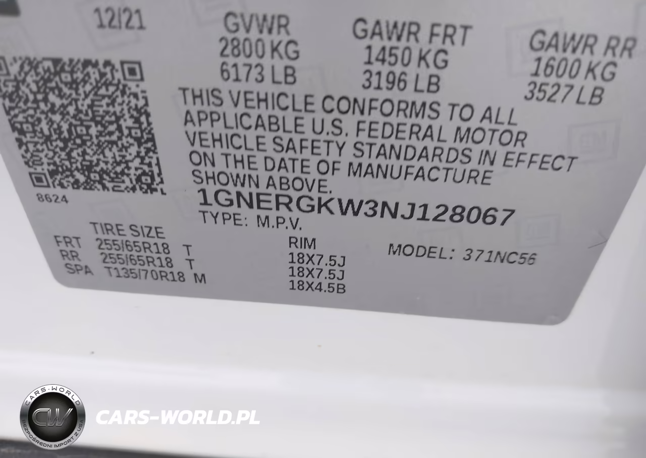 2022 Chevrolet Traverse Fwd Lt Cloth VIN:1GNERGKW3NJ128067 - 9