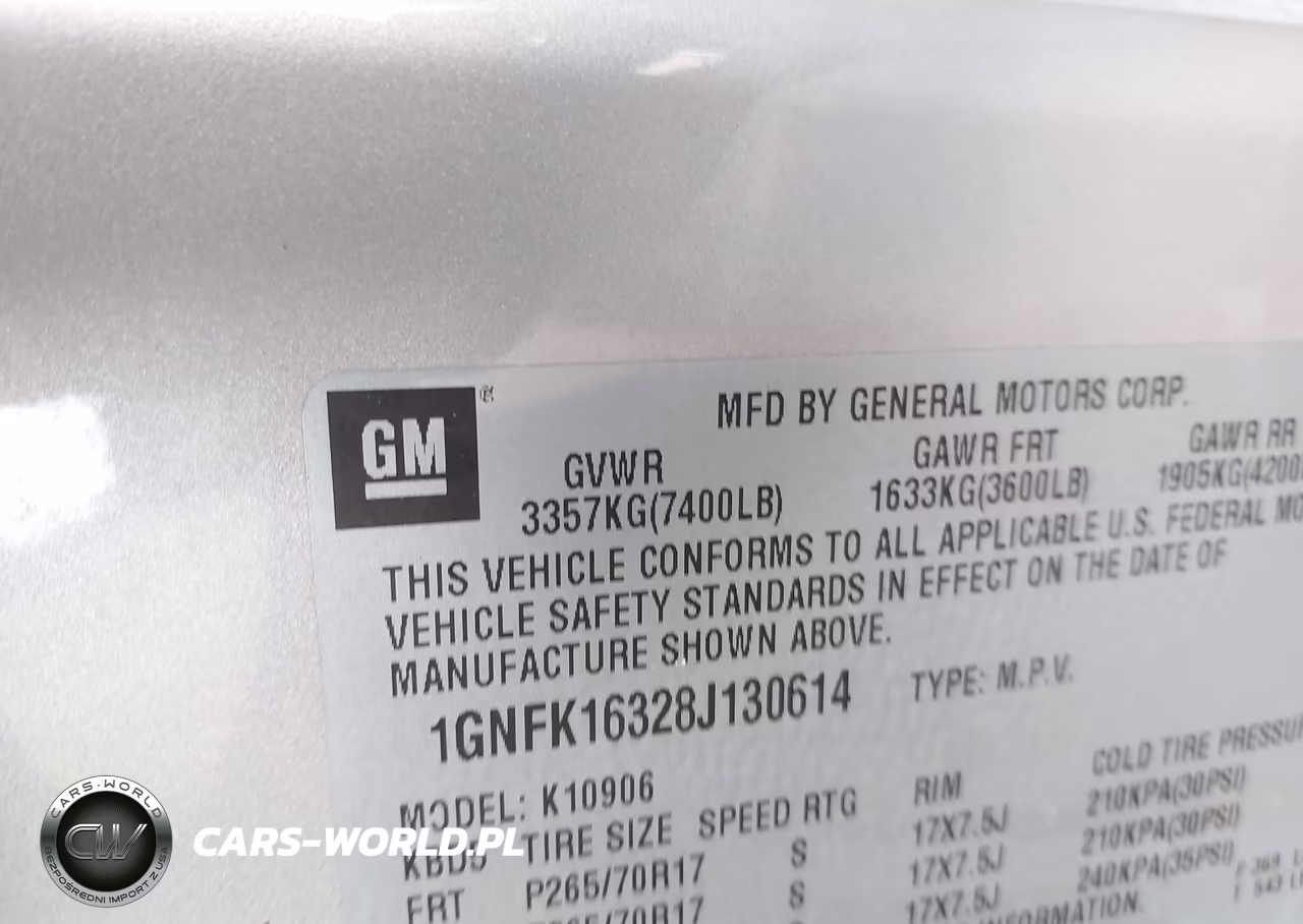2008 Chevrolet Suburban 1500 Lt VIN:1GNFK16328J130614 - 9