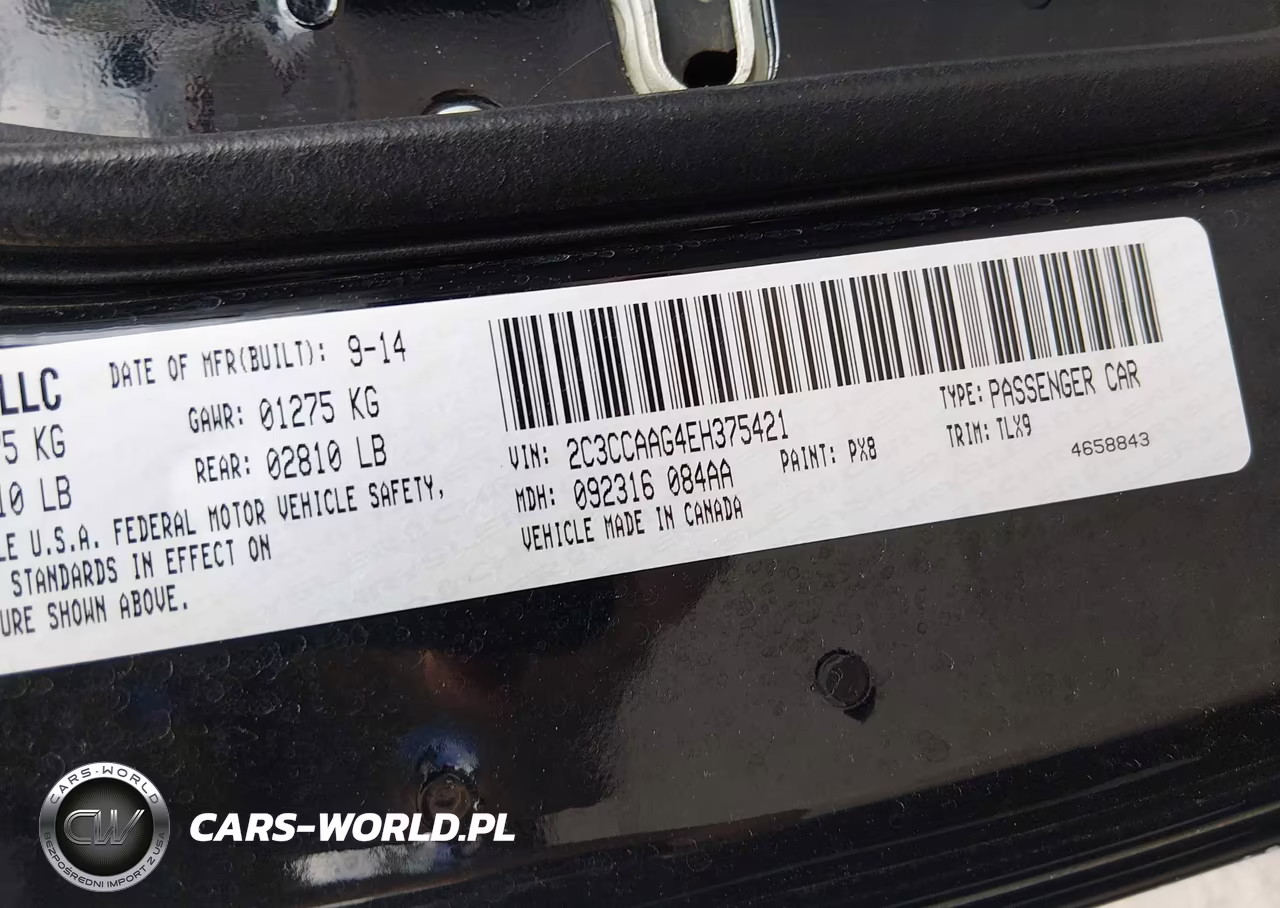 2014 Chrysler 300 VIN:2C3CCAAG4EH375421 - 9