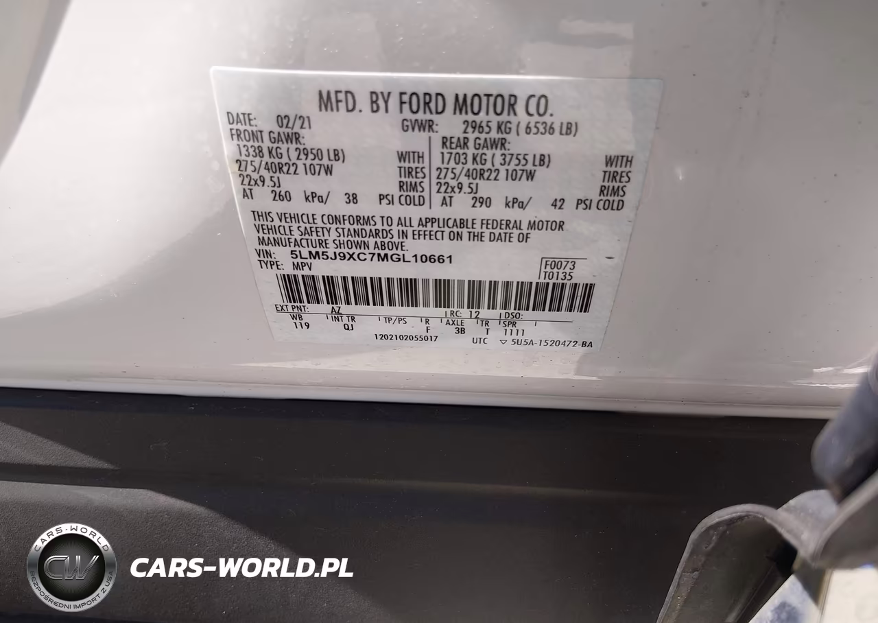 2021 Lincoln Aviator Black Label VIN:5LM5J9XC7MGL10661 - 9