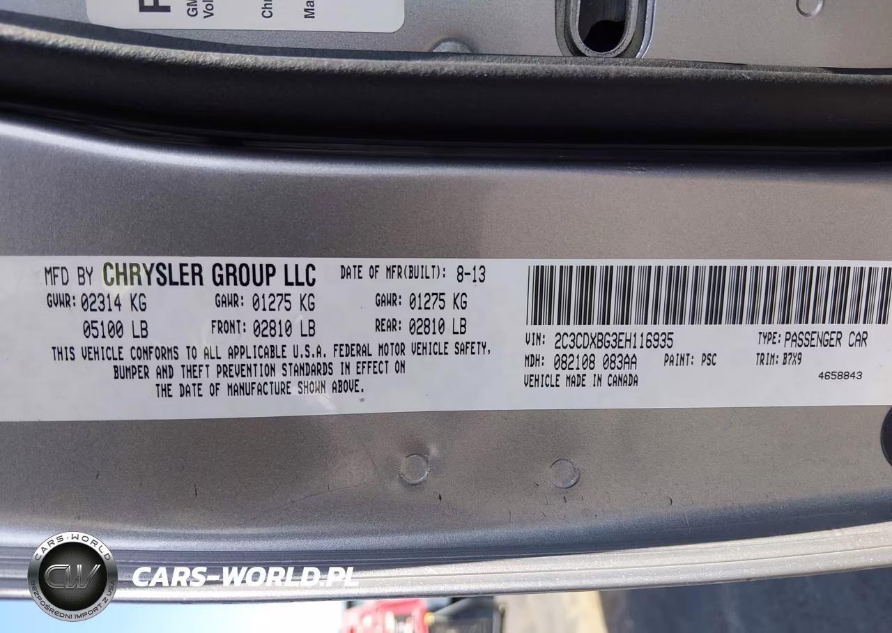 2014 Dodge Charger Se VIN:2C3CDXBG3EH116935 - 9