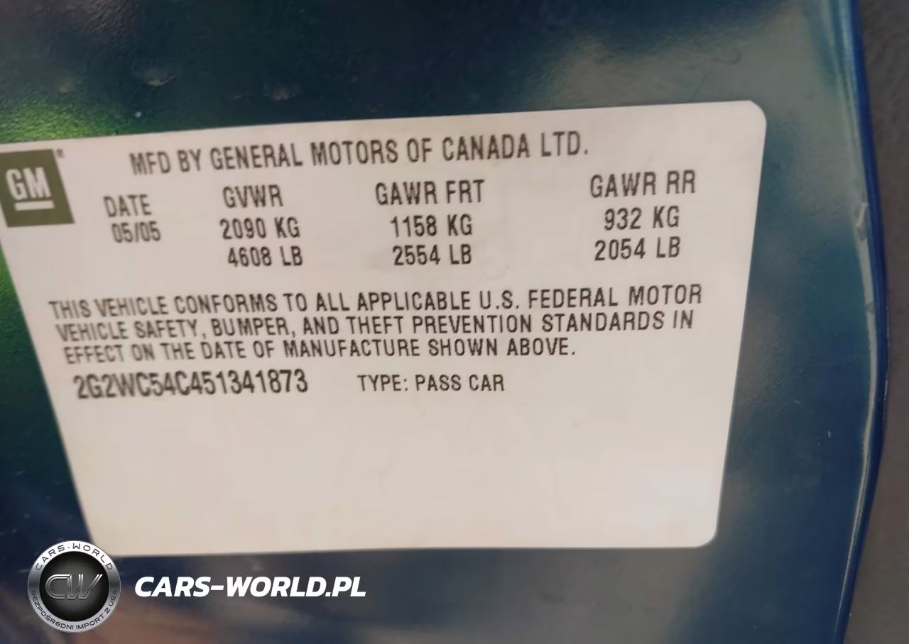 2005 Pontiac Grand Prix Gxp VIN:2G2WC54C451341873 - 9
