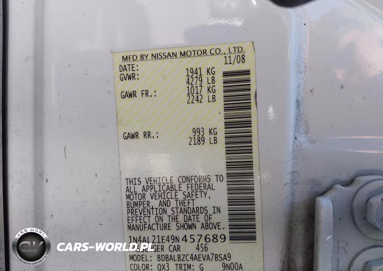 2009 Nissan Altima 2.5 S VIN:1N4AL21E49N457689 - 9
