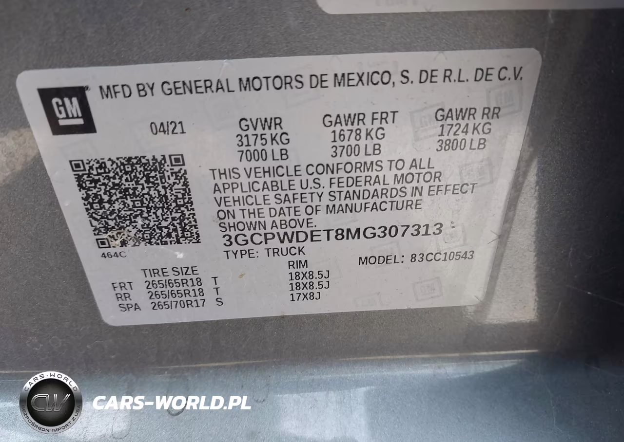2021 Chevrolet Silverado 1500 2Wd Short Bed Rst VIN:3GCPWDET8MG307313 - 9