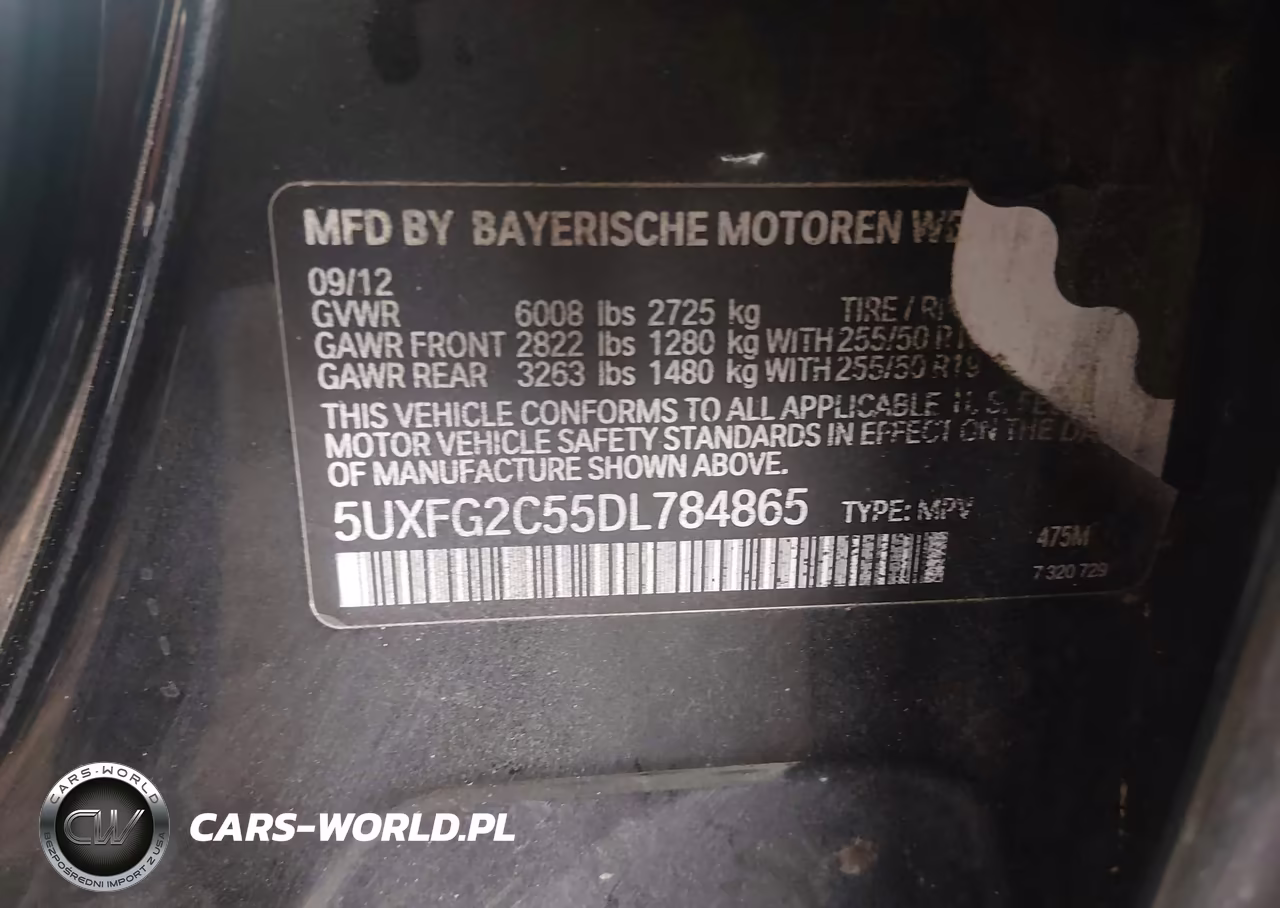 2013 BMW X6 xDrive35I VIN:5UXFG2C55DL784865 - 9