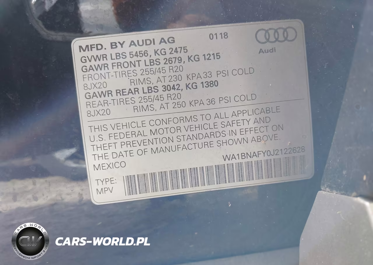 2018 Audi Q5 2.0T Premium-2.0T Tech Premium VIN:WA1BNAFY0J2122628 - 9