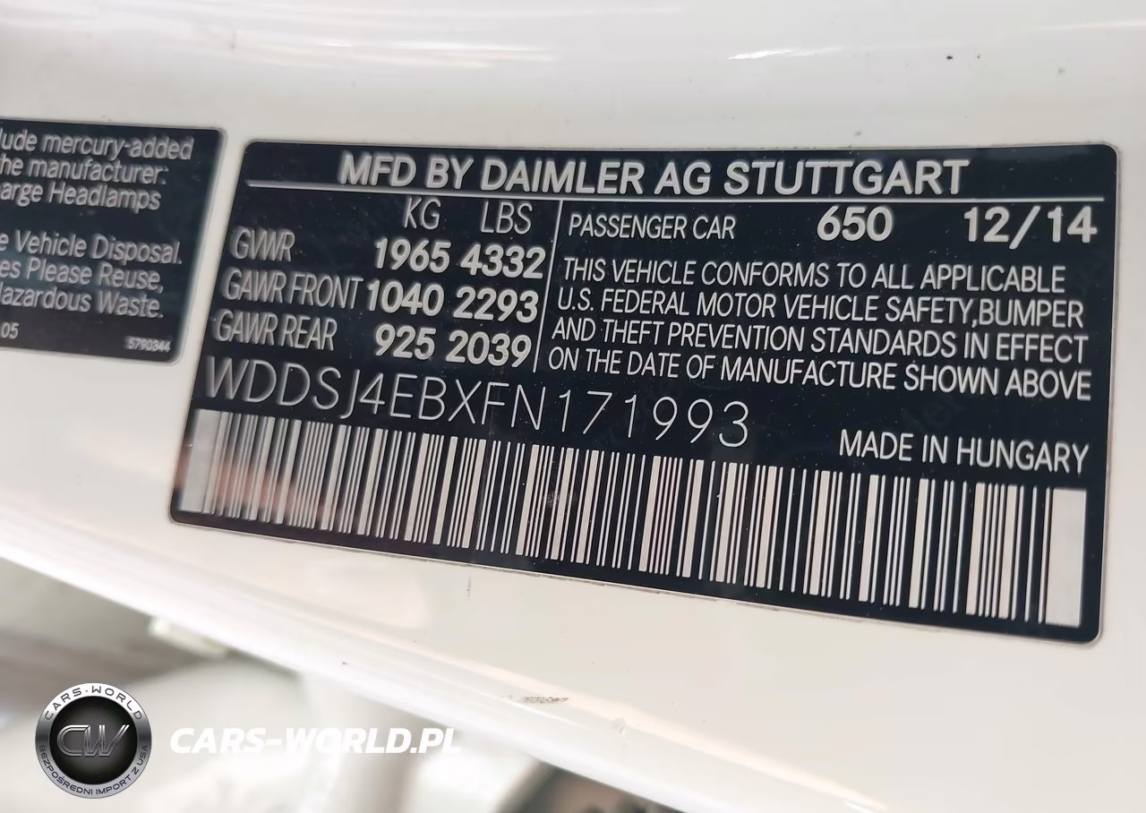 2015 Mercedes-Benz Cla 250 VIN:WDDSJ4EBXFN171993 - 9