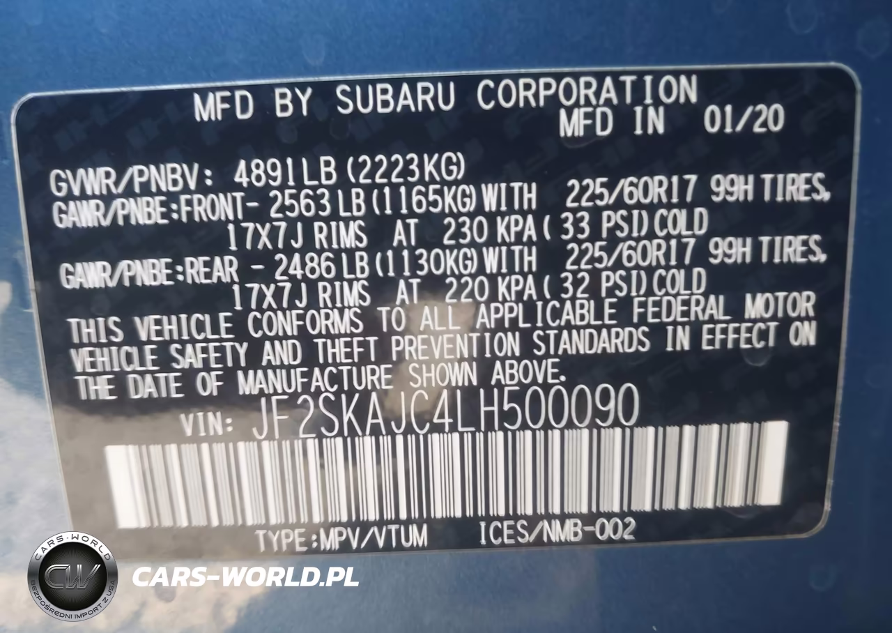 2020 Subaru Forester Premium VIN:JF2SKAJC4LH500090 - 9