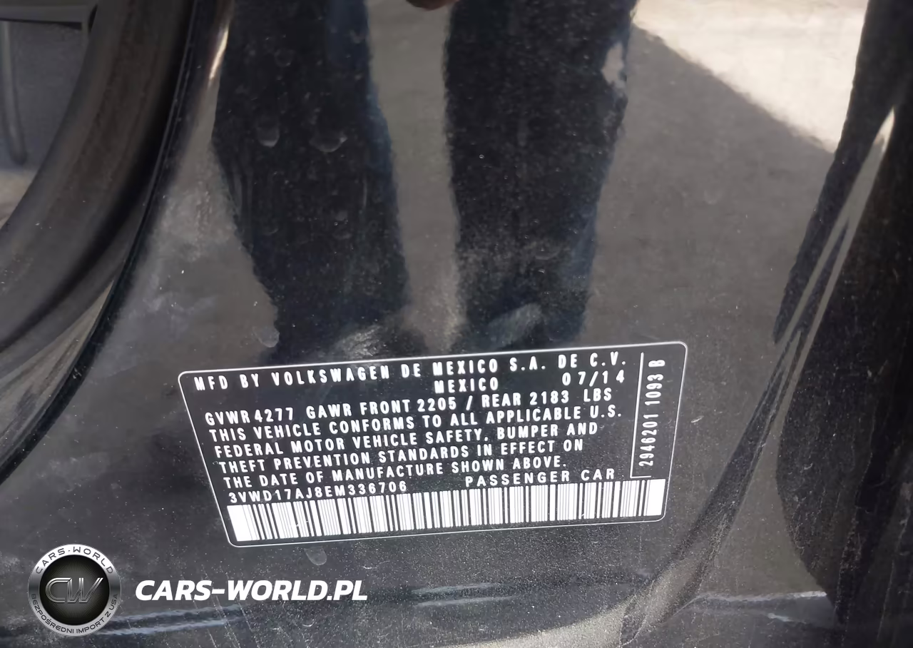 2014 Volkswagen Jetta 1.8T Se VIN:3VWD17AJ8EM336706 - 9
