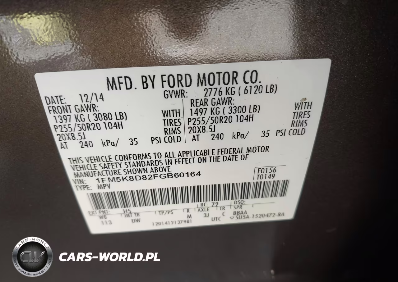 2015 Ford Explorer Xlt VIN:1FM5K8D82FGB60164 - 9