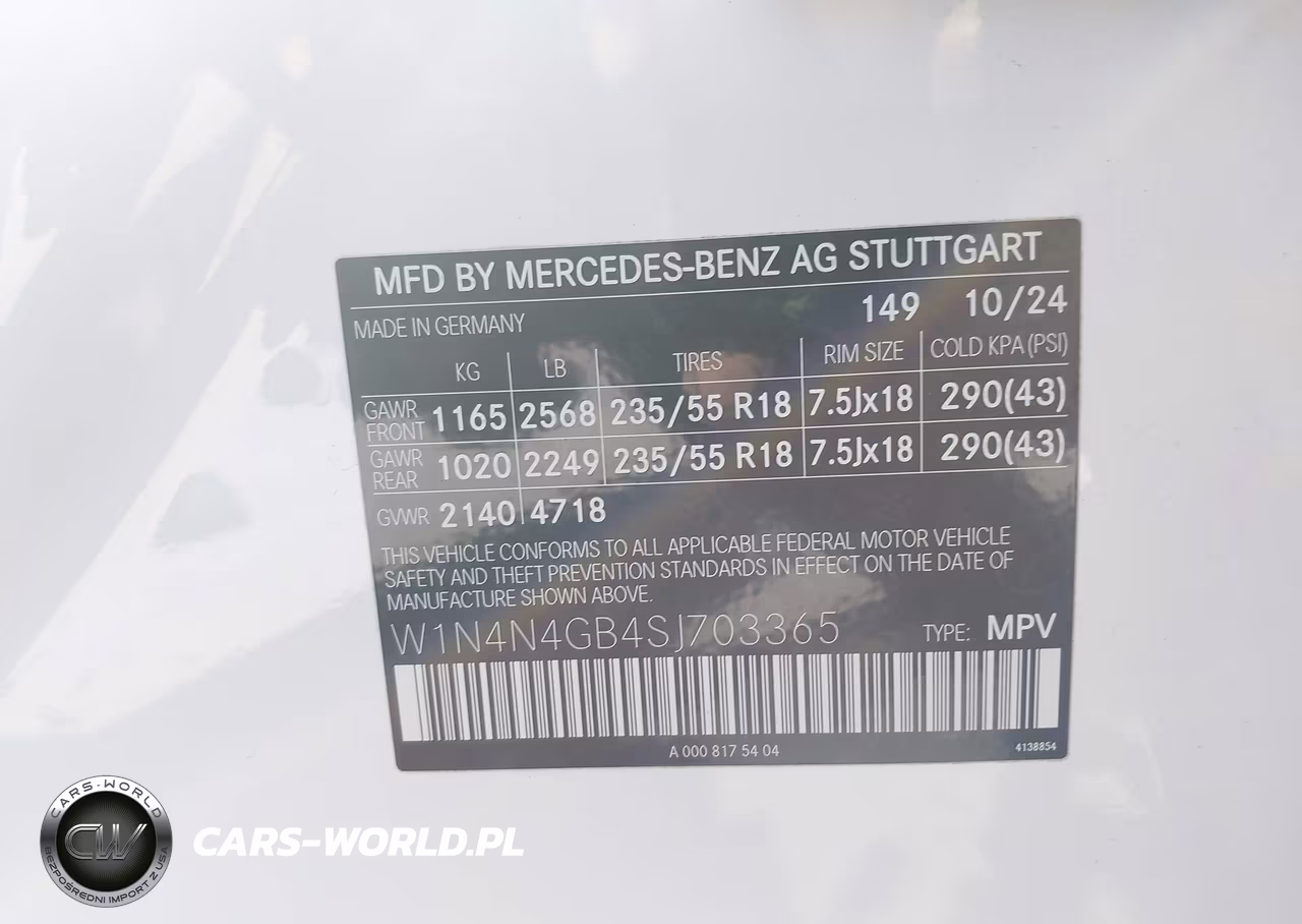 2025 Mercedes-Benz Gla 250 4Matic VIN:W1N4N4GB4SJ703365 - 9