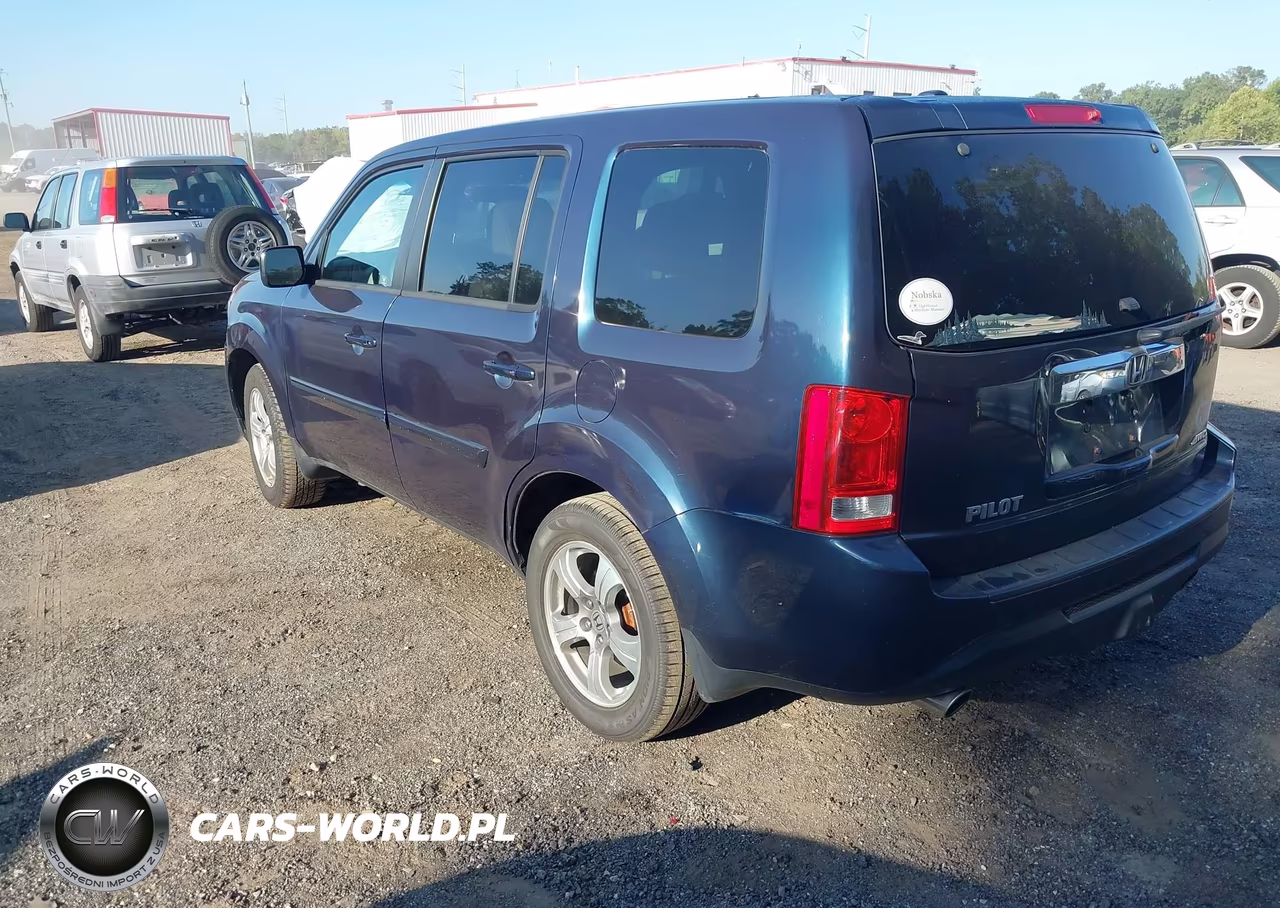 2012 Honda Pilot Ex-L VIN:5FNYF4H57CB076328 - 3