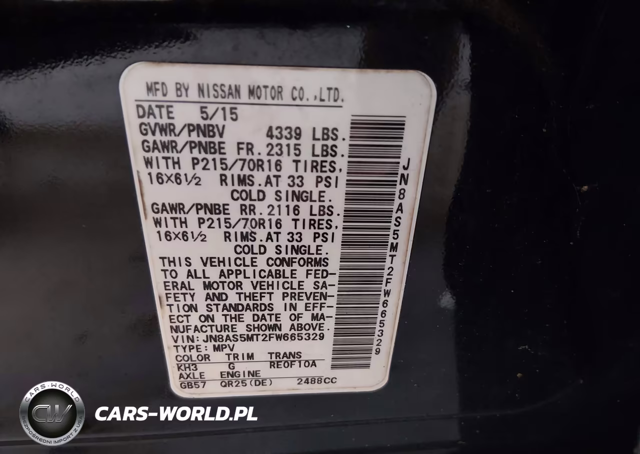 2015 Nissan Rogue Select S VIN:JN8AS5MT2FW665329 - 9