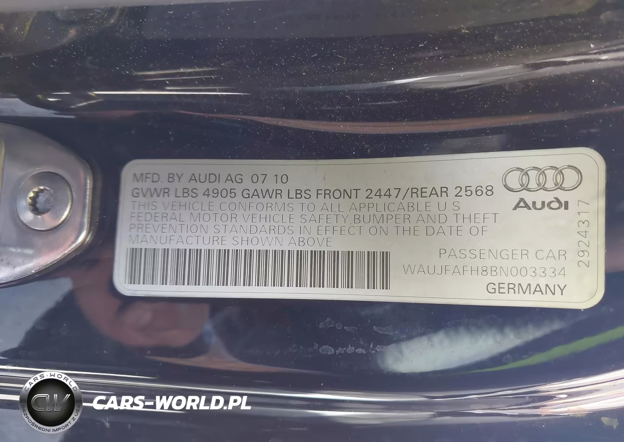 2011 Audi A5 2.0T Premium VIN:WAUJFAFH8BN003334 - 9