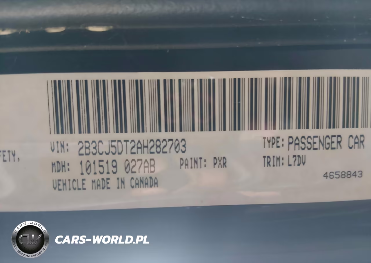 2010 Dodge Challenger R-T VIN:2B3CJ5DT2AH282703 - 9