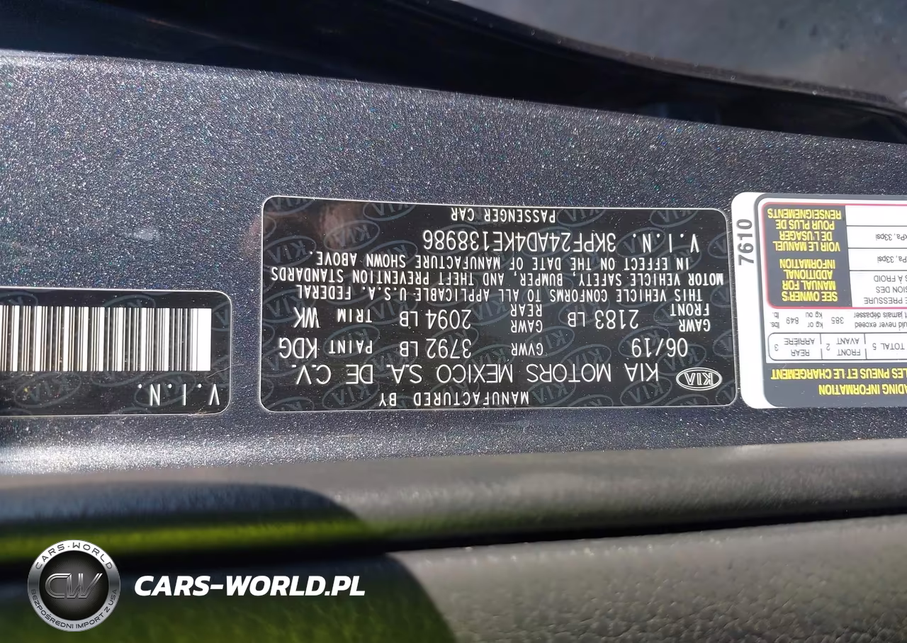 2019 Kia Forte Lxs VIN:3KPF24AD4KE138986 - 9