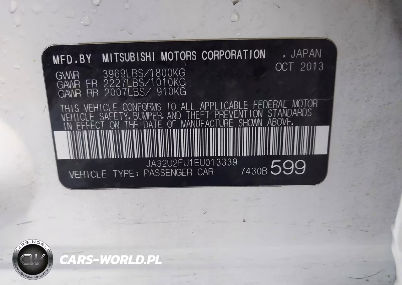 2014 Mitsubishi Lancer Es VIN:JA32U2FU1EU013339 - 9