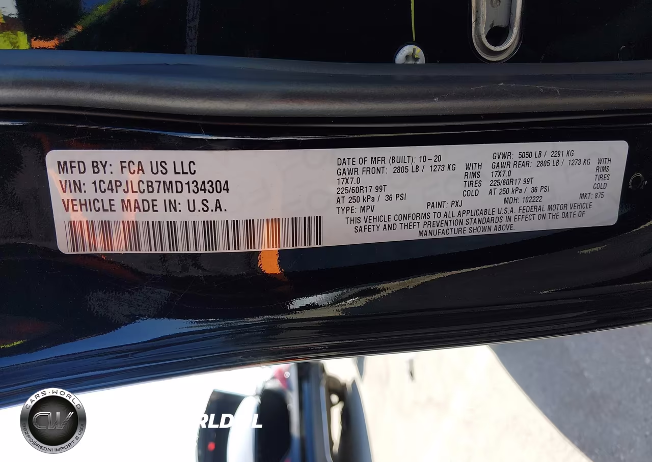 2021 Jeep Cherokee Latitude Fwd VIN:1C4PJLCB7MD134304 - 9