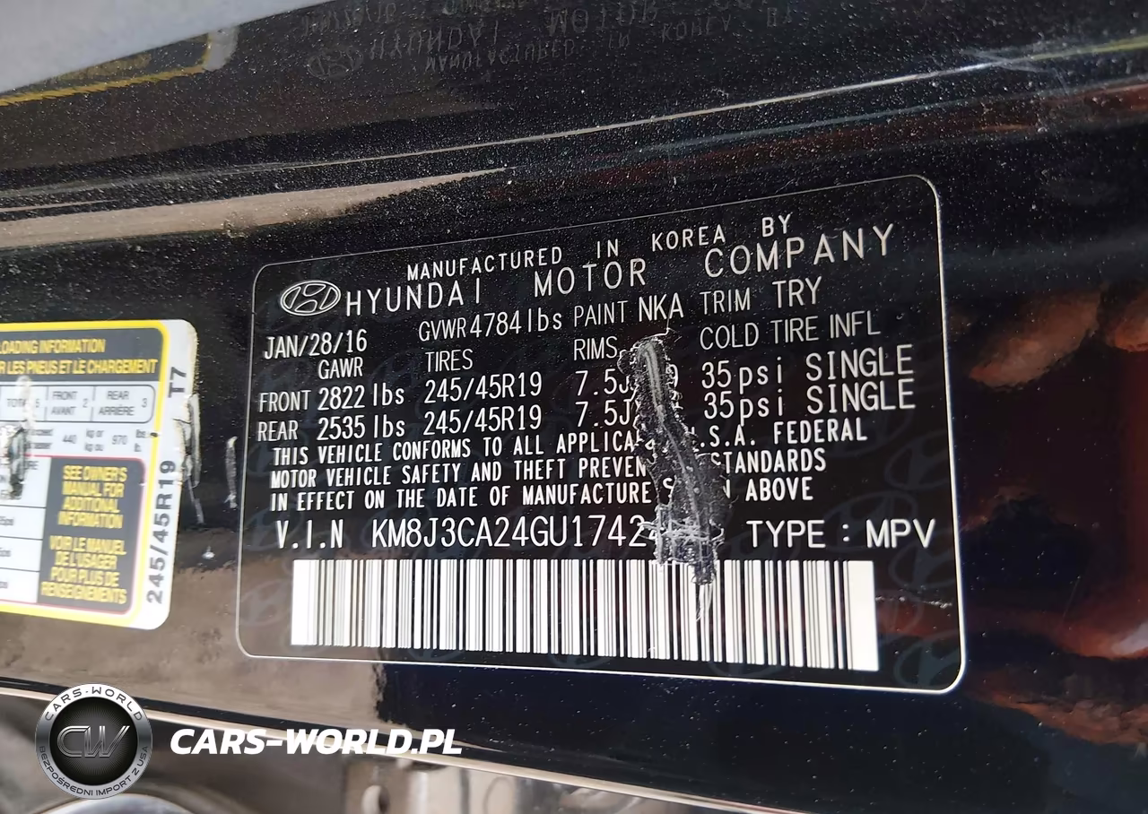 2016 Hyundai Tucson Limited VIN:KM8J3CA24GU174245 - 9