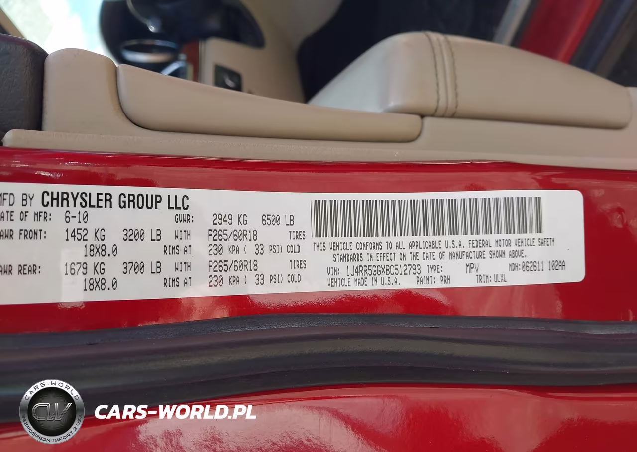 2011 Jeep Grand Cherokee Limited VIN:1J4RR5GGXBC512793 - 9