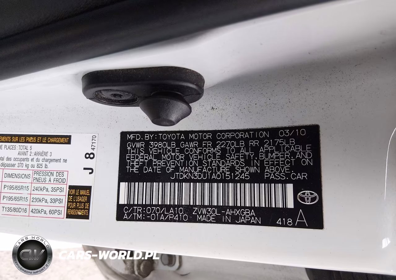 2010 Toyota Prius Iv VIN:JTDKN3DU1A0151245 - 9