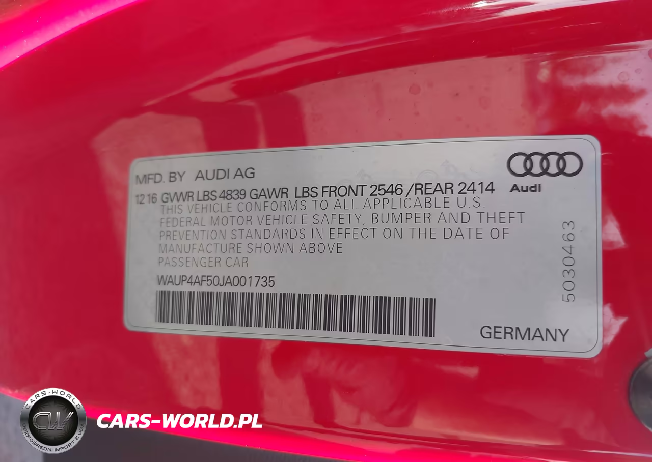 2018 Audi S5 3.0T Premium Plus VIN:WAUP4AF50JA001735 - 9