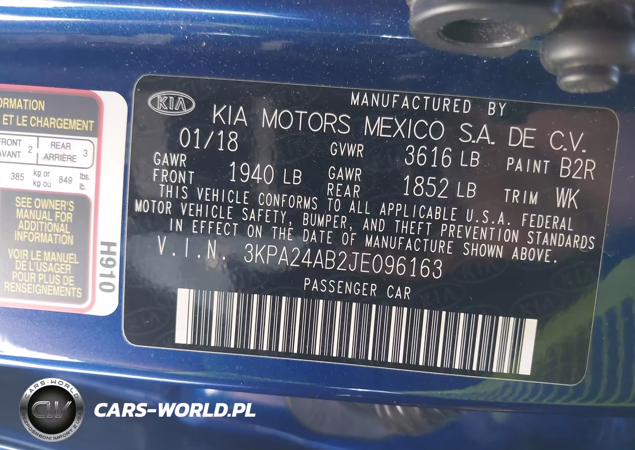 2018 Kia Rio S VIN:3KPA24AB2JE096163 - 9