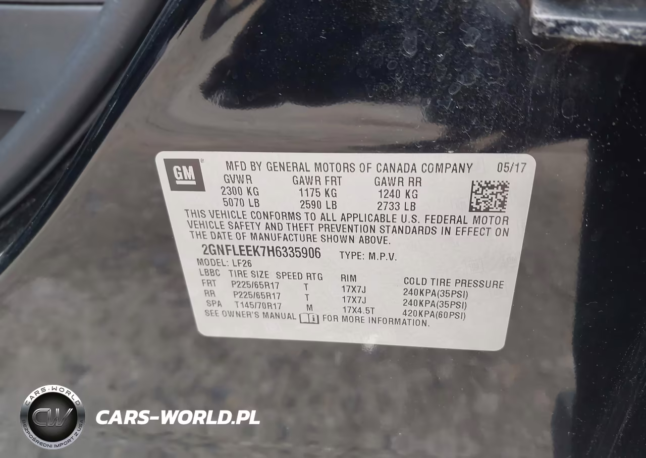 2017 Chevrolet Equinox Ls VIN:2GNFLEEK7H6335906 - 9