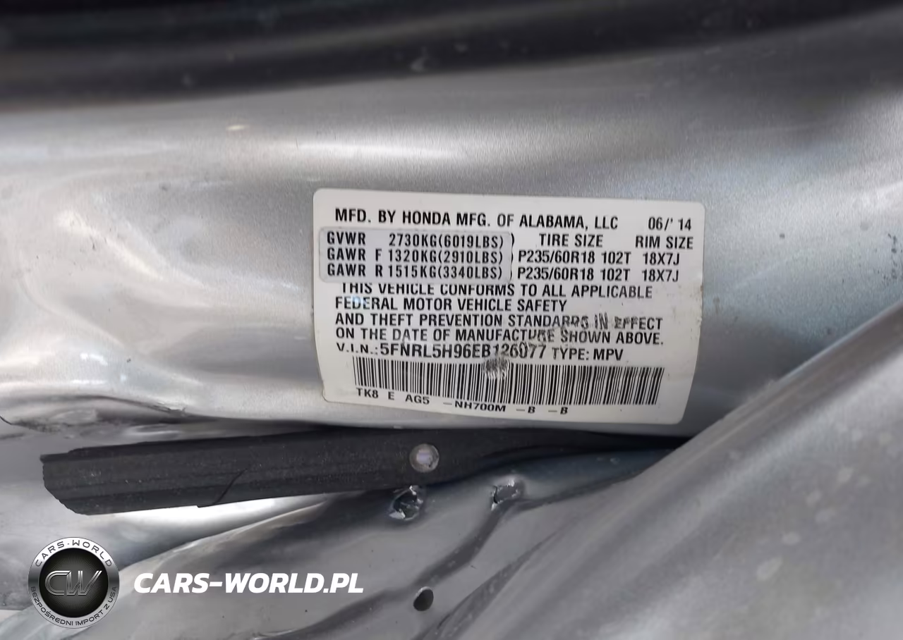 2014 Honda Odyssey Touring-Touring Elite VIN:5FNRL5H96EB126077 - 9