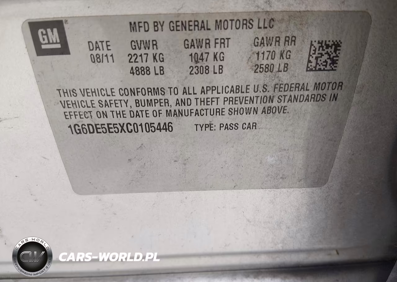 2012 Cadillac Cts Luxury VIN:1G6DE5E5XC0105446 - 9