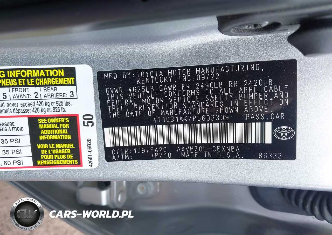 2023 Toyota Camry Le Hybrid VIN:4T1C31AK7PU603309 - 9