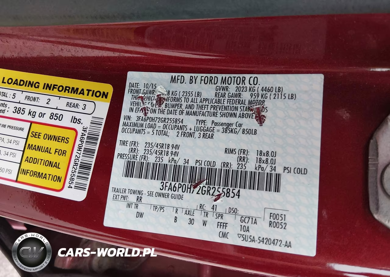 2016 Ford Fusion Se VIN:3FA6P0H72GR255854 - 9