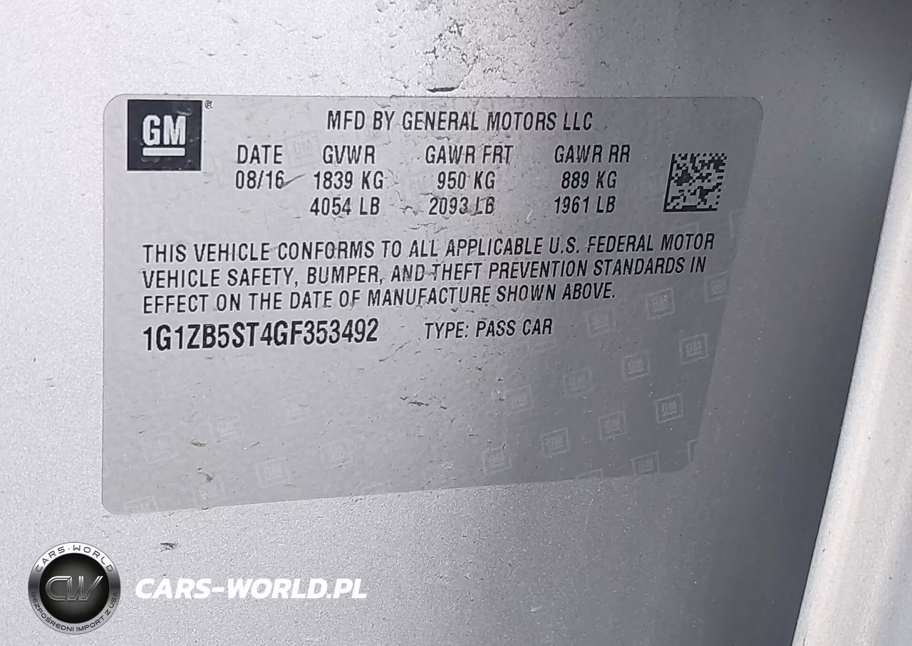 2016 Chevrolet Malibu Ls VIN:1G1ZB5ST4GF353492 - 9